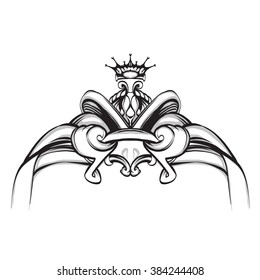 decorative elements in vintage style for decoration layout, framing, for advertising, vector illustration 