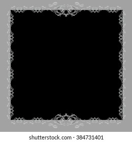 decorative elements in vintage style for decoration layout, framing, for advertising, vector illustration 