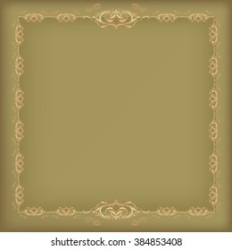 decorative elements in vintage style for decoration layout, framing, for advertising, vector illustration 