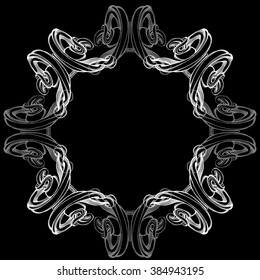 decorative elements in vintage style for decoration layout, framing, for advertising, vector illustration