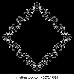 decorative elements in vintage style for decoration layout, framing, for advertising, vector illustration