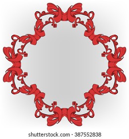 decorative elements in vintage style for decoration layout, framing, for advertising, vector illustration hands