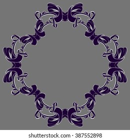 decorative elements in vintage style for decoration layout, framing, for advertising, vector illustration hands