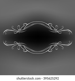 decorative elements in vintage style for decoration layout, framing, for advertising, vector illustration hands