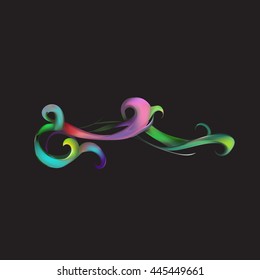 decorative elements in vintage style for decoration layout, framing, for advertising, vector illustration hands