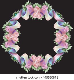 decorative elements in vintage style for decoration layout, framing, for advertising, vector illustration hands
