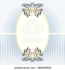 decorative elements in vintage style for decoration layout, framing, for text for advertising, vector illustration