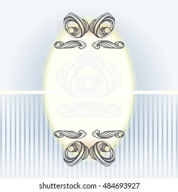 decorative elements in vintage style for decoration layout, framing, for text for advertising, vector illustration