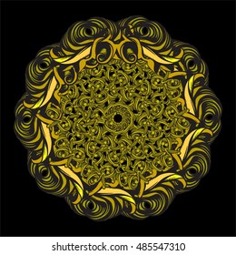 decorative elements in vintage style for decoration layout, framing, for text for advertising, vector illustration hands