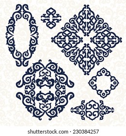 Decorative elements. White background. 
