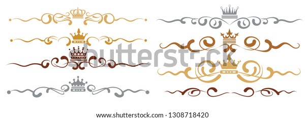 decorative\
elements for your design: drawn dividers-swirl line-hand\
drawn-calligraphic design. vector\
graphics