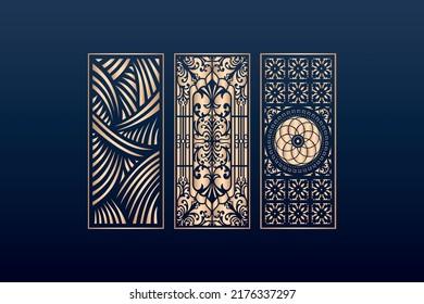 decorative elementsborder frame borders pattern islamic pattern | files dxf | Laser cut panel template | cnc files
