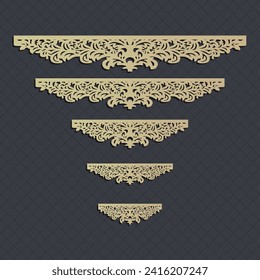 decorative elementsborder frame borders pattern islamic pattern | files eps | Laser cut panel template