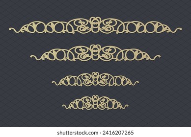 decorative elementsborder frame borders pattern islamic pattern | files eps | Laser cut panel template