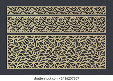 decorative elementsborder frame borders pattern islamic pattern | files eps | Laser cut panel template