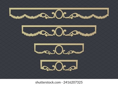 decorative elementsborder frame borders pattern islamic pattern | files eps | Laser cut panel template