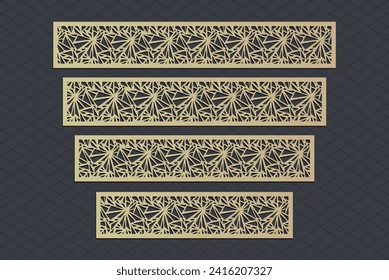 decorative elementsborder frame borders pattern islamic pattern | files eps | Laser cut panel template