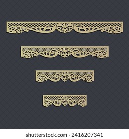 decorative elementsborder frame borders pattern islamic pattern | files eps | Laser cut panel template