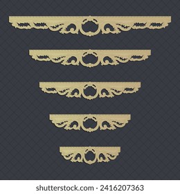 decorative elementsborder frame borders pattern islamic pattern | files eps | Laser cut panel template