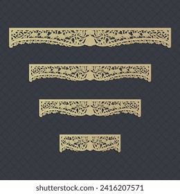 decorative elementsborder frame borders pattern islamic pattern | files eps | Laser cut panel template