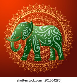 Decorative elephant ornament