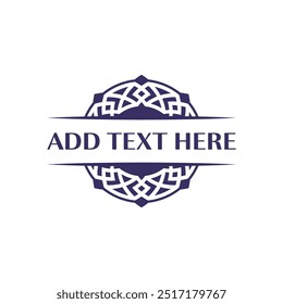 Decorative emblem design suitable for event services and venue branding