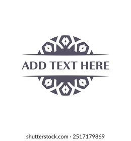 Diseño decorativo del emblema conveniente para los servicios del acontecimiento y la marca del lugar
