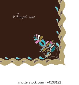 Decorative embroidery corner
