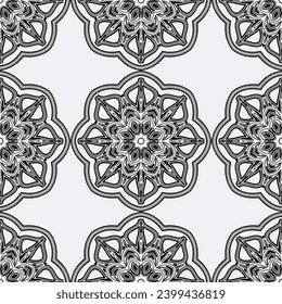 decorative embroidery knitted decor pattern. Classic vintage background. Orient beige and white ornament for fabric, wallpaper and packaging.