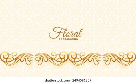 decorative and ethnic filigree pattern border background design vector
