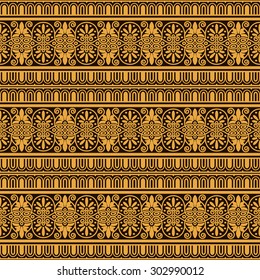 decorative ethnic floral pattern. vector illustration - eps 8