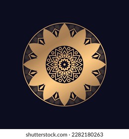 Dekorativer, ethnischer Mandala-Hintergrund, Design-Vektorgrafik