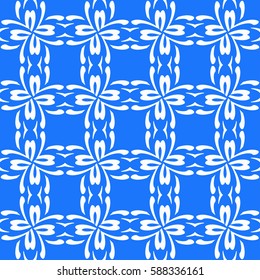 decorative ethnic ornament. Seamless vector illustration. Floral style. For interior design, fabric print, page fill, wallpaper, textile