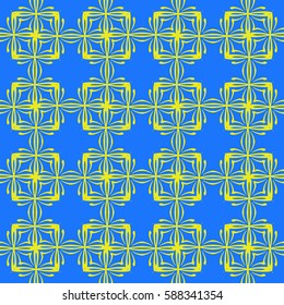 decorative ethnic ornament. Seamless vector illustration. Floral style. For interior design, fabric print, page fill, wallpaper, textile
