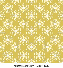 decorative ethnic ornament. Seamless vector illustration. Floral style. For interior design, fabric print, page fill, wallpaper, textile