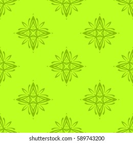 decorative ethnic ornament. Seamless vector illustration. Floral style. For interior design, fabric print, page fill, wallpaper, textile