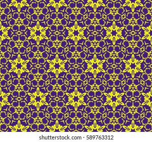 decorative ethnic ornament. Seamless vector illustration. Floral style. For interior design, fabric print, page fill, wallpaper, textile