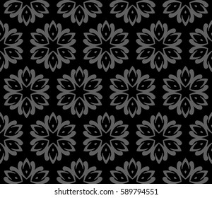 decorative ethnic ornament. Seamless vector illustration. Floral style. For interior design, fabric print, page fill, wallpaper, textile