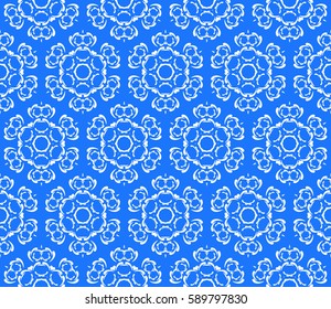decorative ethnic ornament. Seamless vector illustration. Floral style. For interior design, fabric print, page fill, wallpaper, textile