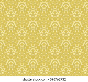 decorative ethnic ornament. Seamless vector illustration. Floral style. For interior design, fabric print, page fill, wallpaper, textile