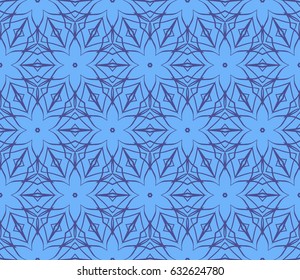 decorative ethnic ornament. Seamless vector illustration. Floral style. For interior design, fabric print, page fill, wallpaper, textile