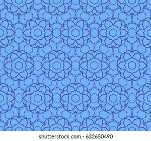 decorative ethnic ornament. Seamless vector illustration. Floral style. For interior design, fabric print, page fill, wallpaper, textile