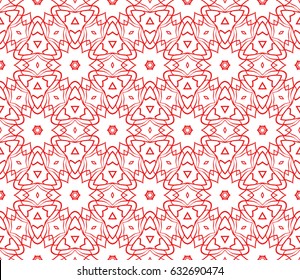 decorative ethnic ornament. Seamless vector illustration. Floral style. For interior design, fabric print, page fill, wallpaper, textile