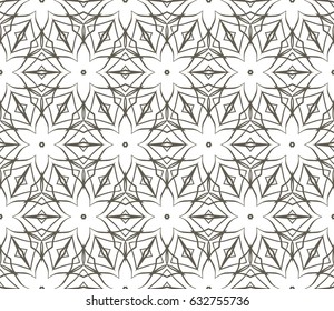 decorative ethnic ornament. Seamless vector illustration. Floral style. For interior design, fabric print, page fill, wallpaper, textile