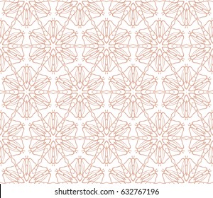 decorative ethnic ornament. Seamless vector illustration. Floral style. For interior design, fabric print, page fill, wallpaper, textile