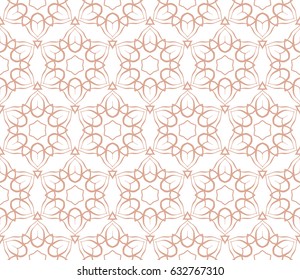 decorative ethnic ornament. Seamless vector illustration. Floral style. For interior design, fabric print, page fill, wallpaper, textile