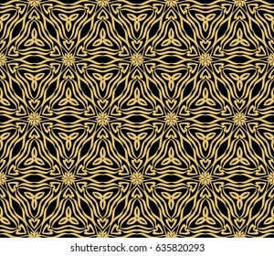 decorative ethnic ornament. Seamless vector illustration. Floral style. For interior design, fabric print, page fill, wallpaper, textile