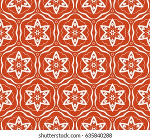 decorative ethnic ornament. Seamless vector illustration. Floral style. For interior design, fabric print, page fill, wallpaper, textile
