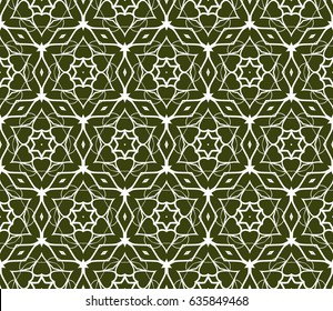 decorative ethnic ornament. Seamless vector illustration. Floral style. For interior design, fabric print, page fill, wallpaper, textile