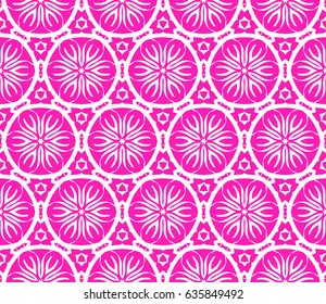 decorative ethnic ornament. Seamless vector illustration. Floral style. For interior design, fabric print, page fill, wallpaper, textile